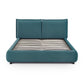 Mel Performance Faux Mohair Velvet Bed - Teal / Queen - Image 5