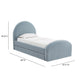 Moon Chambray Blue Performance Chenille Twin Trundle Bed - Image 6