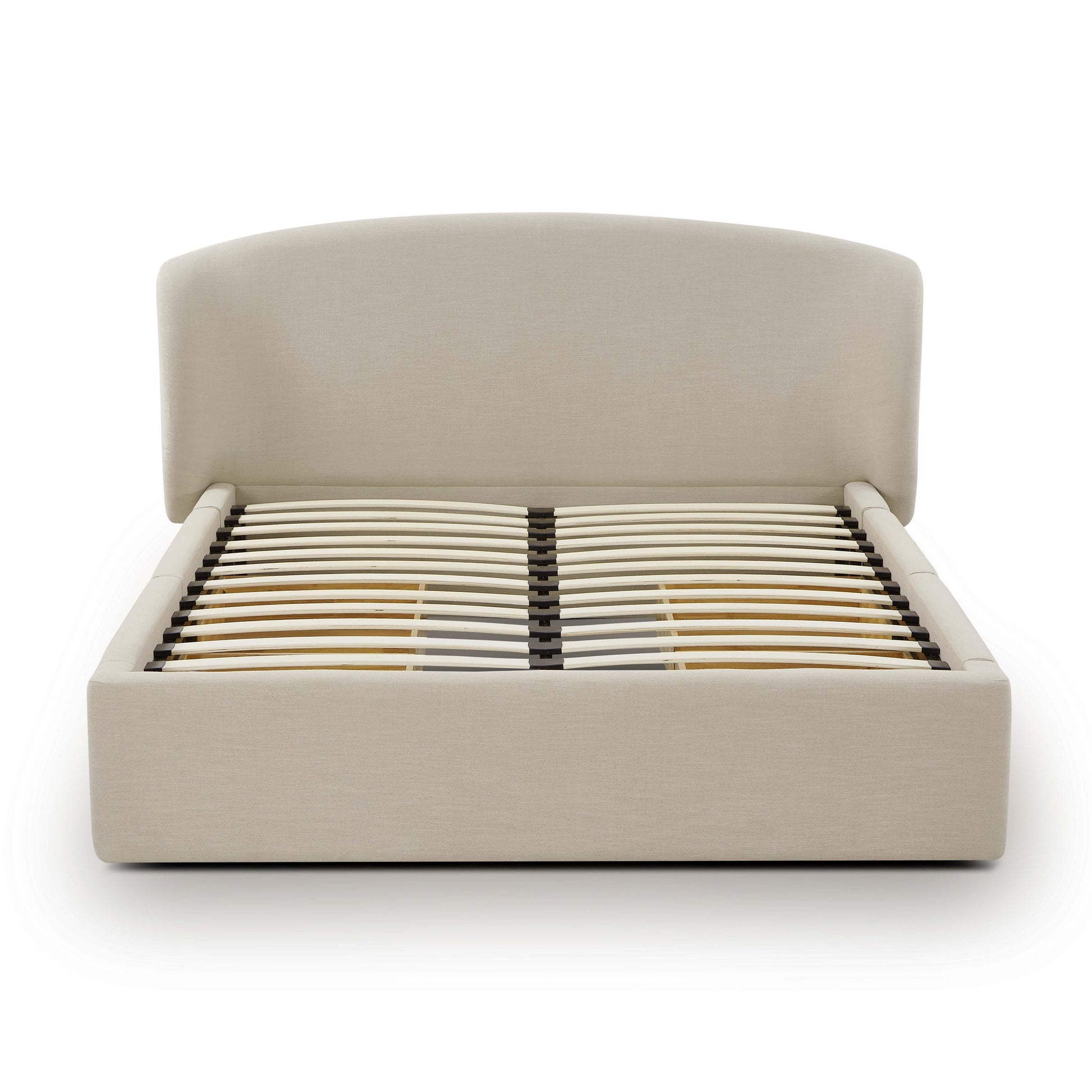 Corey Upcycled Performance Linen Storage Bed - Taupe / Queen - Image 7