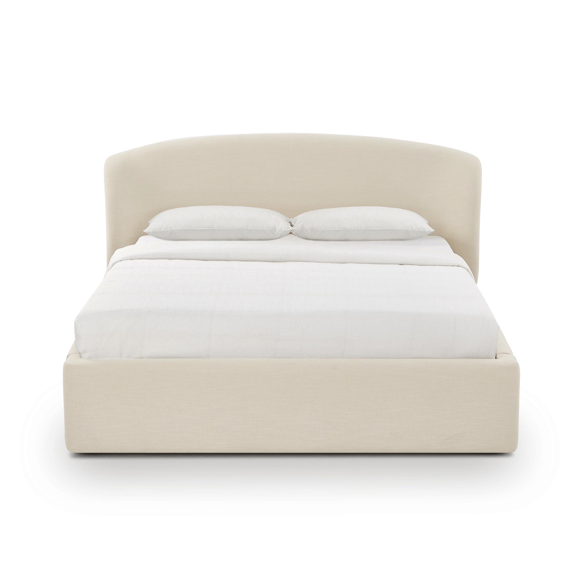 Corey Upcycled Performance Linen Storage Bed - Cream / Queen - Image 3
