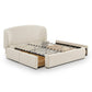 Corey Upcycled Performance Linen Storage Bed - Cream / Queen - Image 6