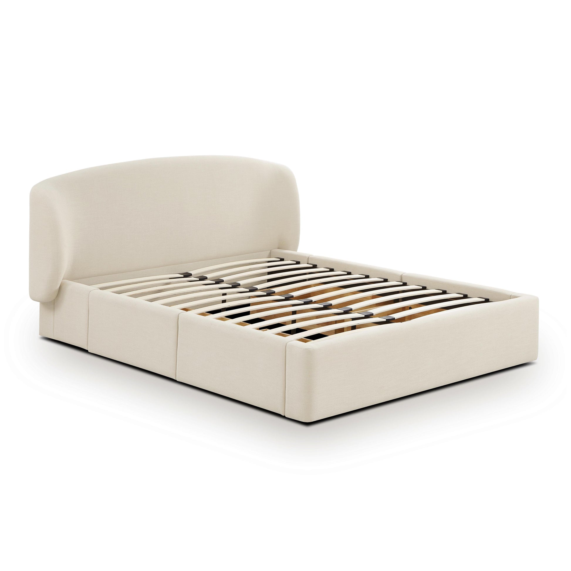 Corey Upcycled Performance Linen Storage Bed - Cream / Queen - Image 8