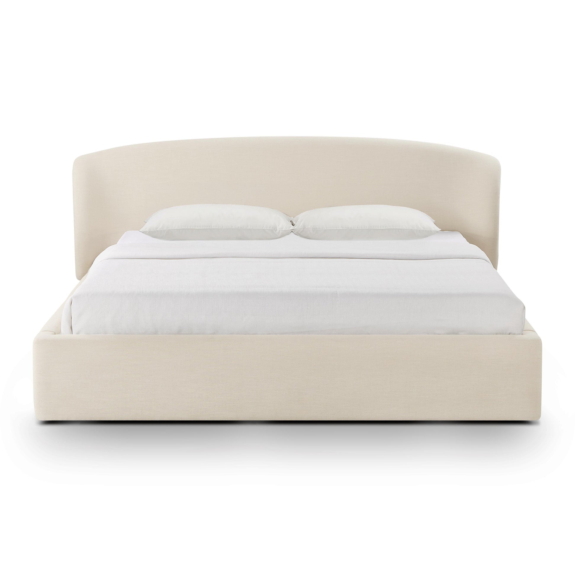 Corey Upcycled Performance Linen Storage Bed - Cream / King - Image 3