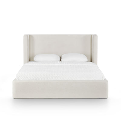 Harmony Cream Performance Chenille Queen Bed - Image 1