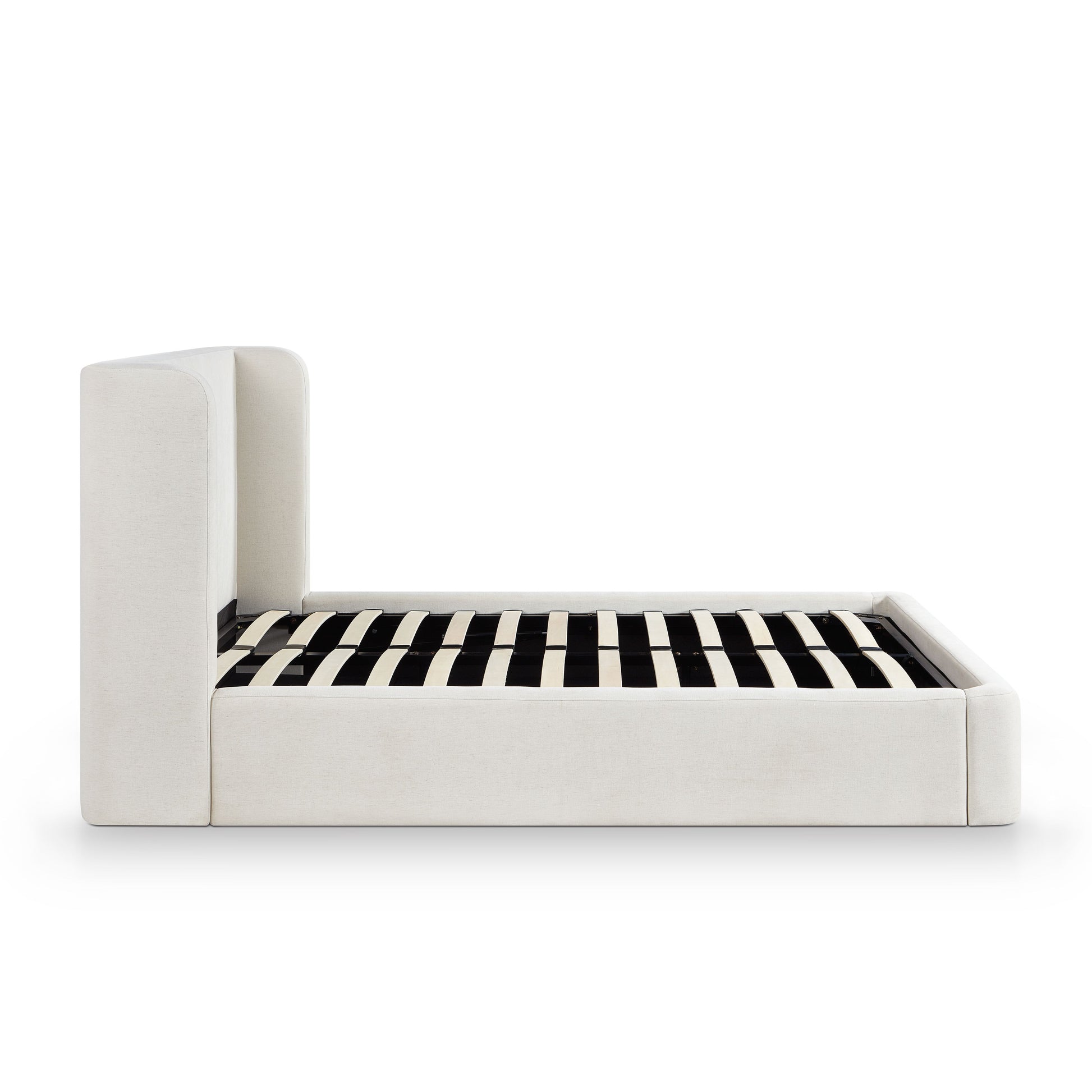 Harmony Cream Performance Chenille Queen Bed - Image 7