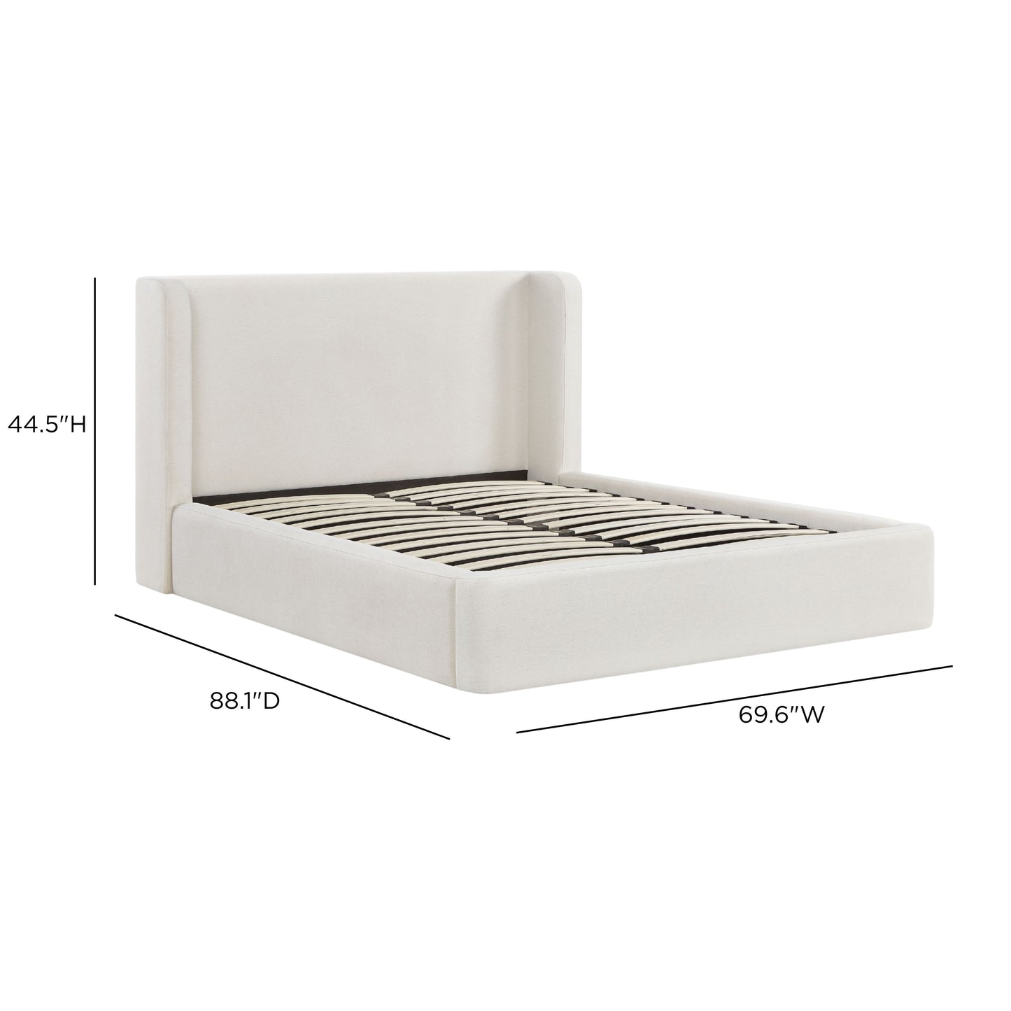 Harmony Cream Performance Chenille Queen Bed - Image 12