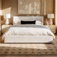 Harmony Performance Chenille Storage Bed - Cream / Queen - Image 3