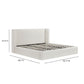 Harmony Cream Performance Chenille King Bed - Image 10