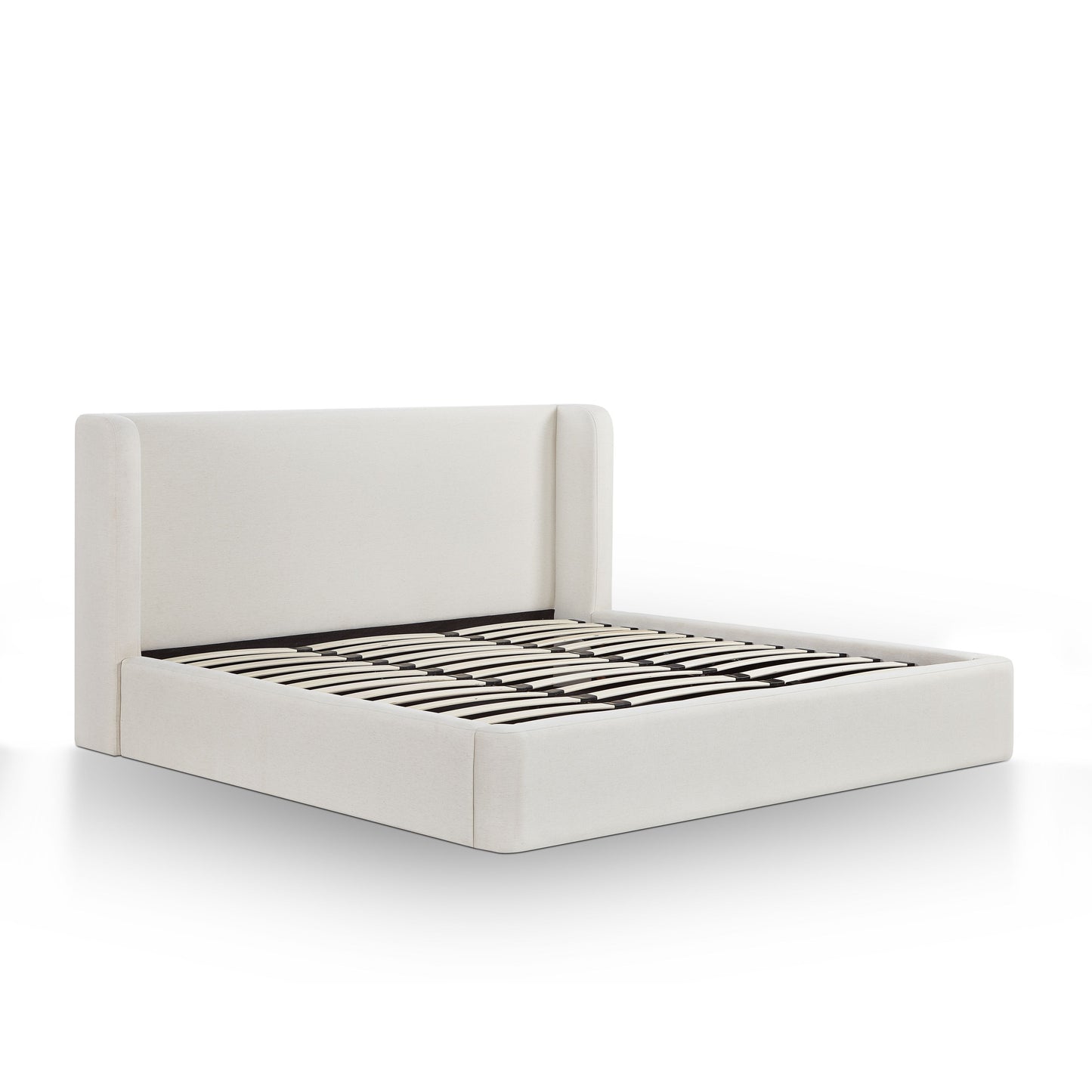 Harmony Cream Performance Chenille King Bed - Image 6