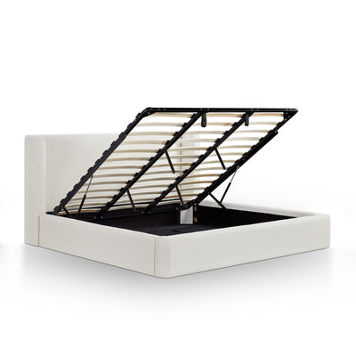 Harmony Cream Performance Chenille King Bed - Image 1