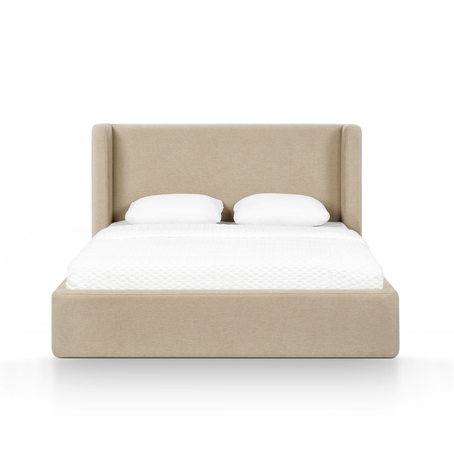 Harmony Tan Performance Chenille Queen Bed - Image 1