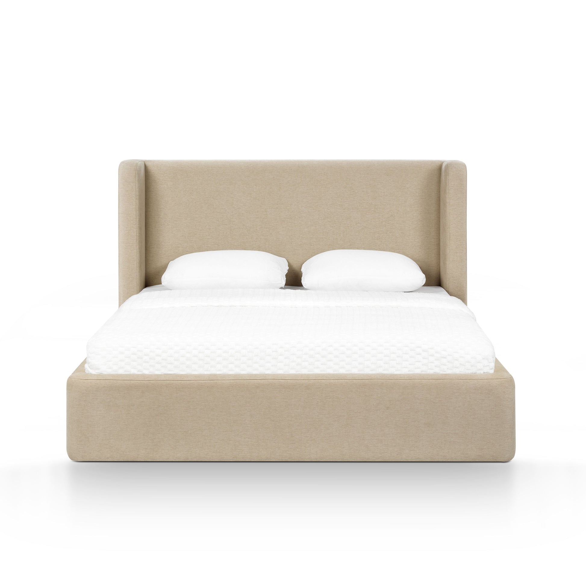 Harmony Tan Performance Chenille Queen Bed - Image 1