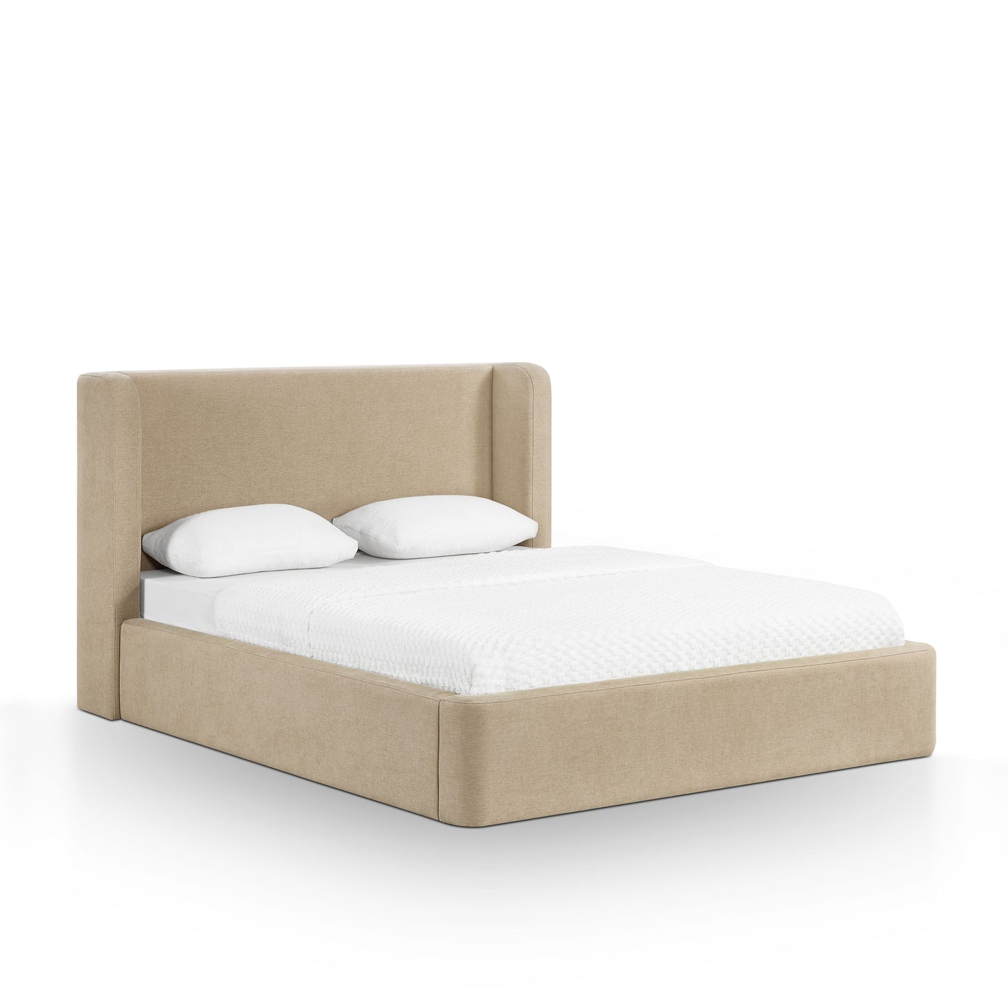 Harmony Tan Performance Chenille Queen Bed - Image 3