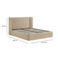 Harmony Tan Performance Chenille Queen Bed - Image 11