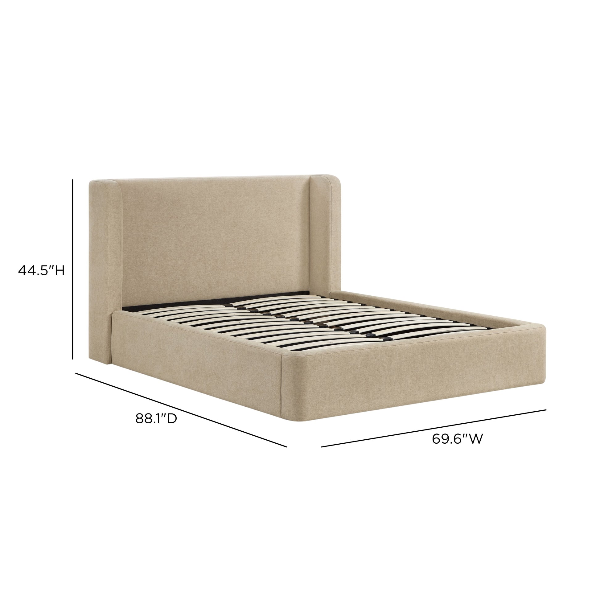 Harmony Tan Performance Chenille Queen Bed - Image 11