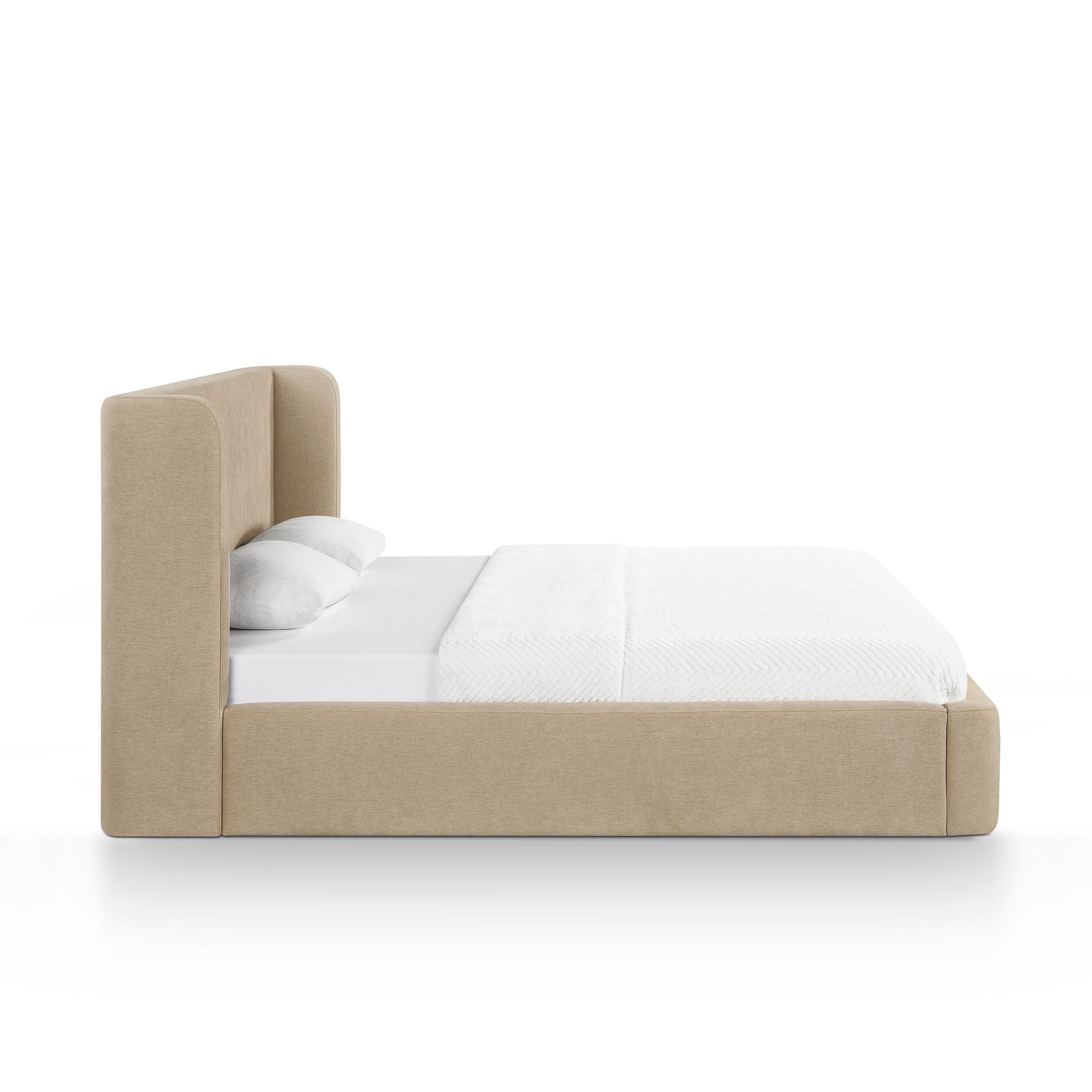 Harmony Tan Performance Chenille King Bed - Image 4