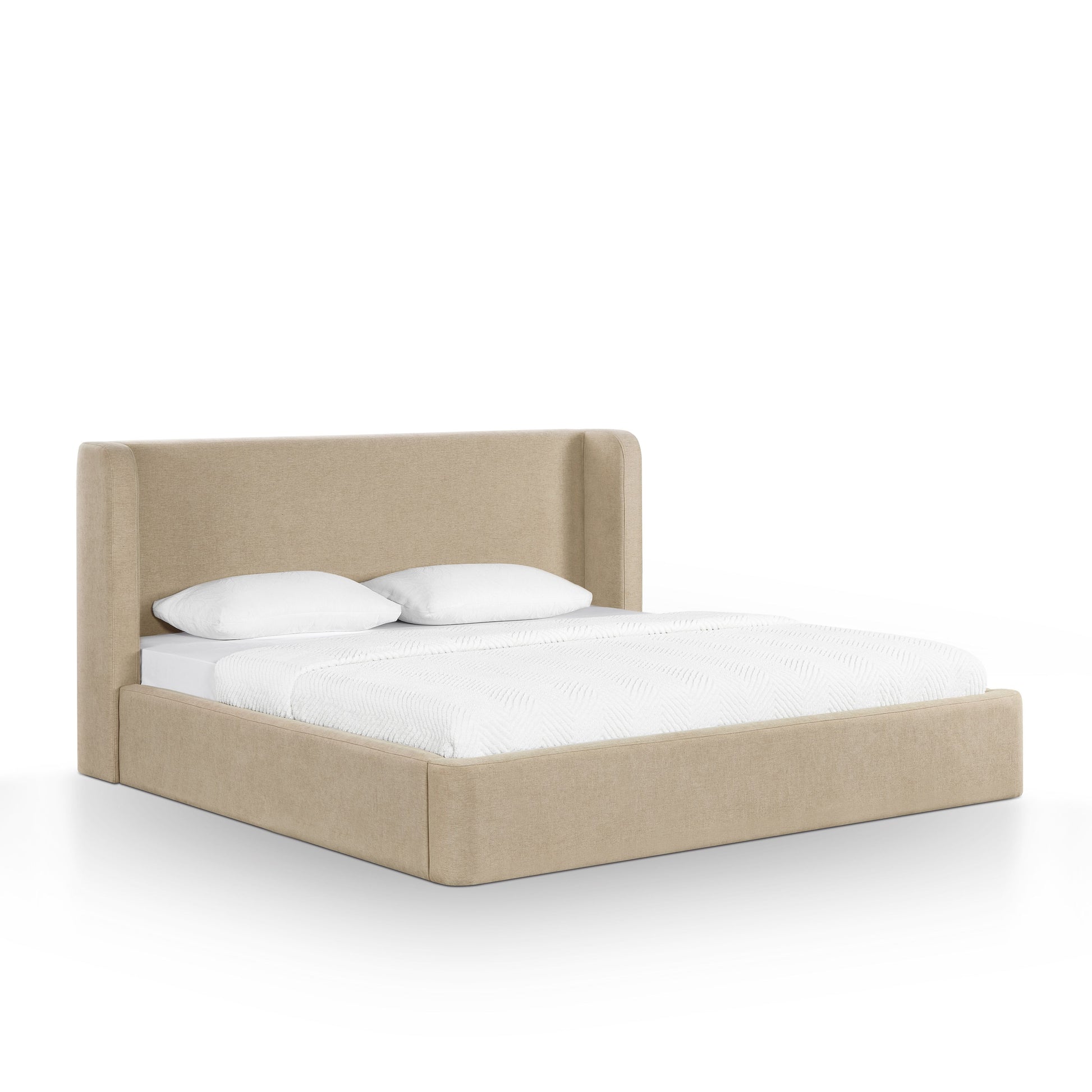 Harmony Tan Performance Chenille King Bed - Image 3