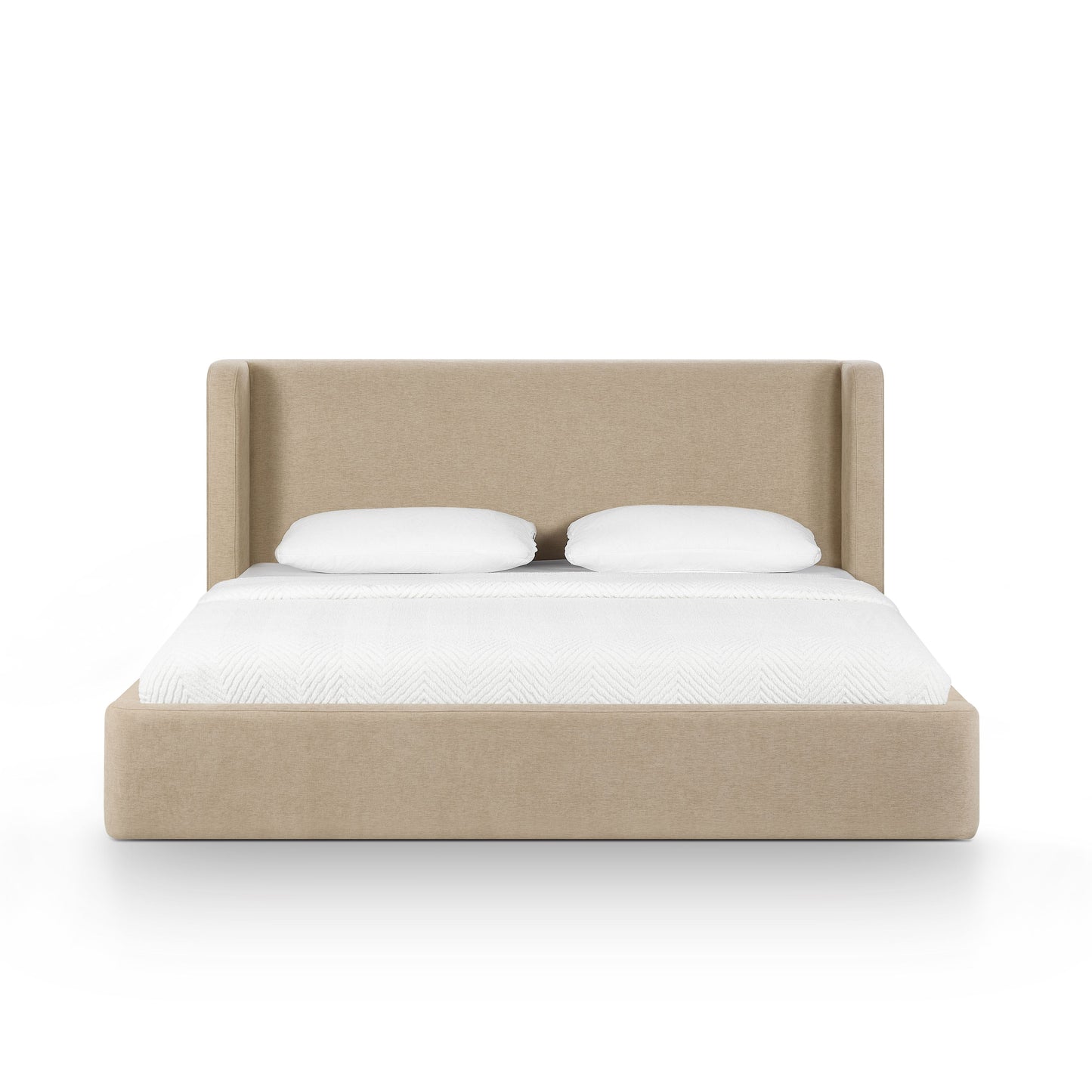 Harmony Tan Performance Chenille King Bed - Image 1