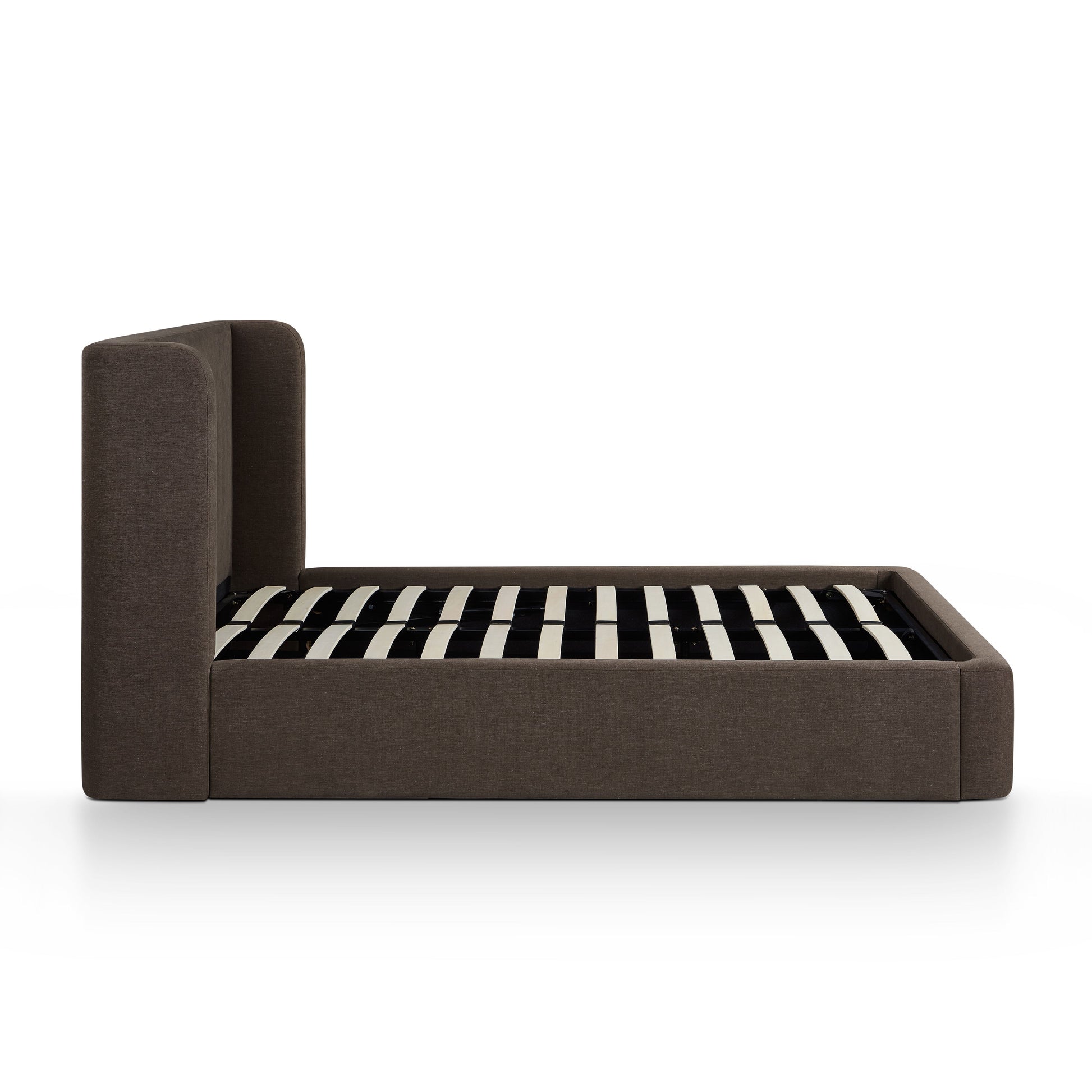 Harmony Chocolate Brown Performance Chenille Queen Bed - Image 7