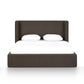 Harmony Chocolate Brown Performance Chenille Queen Bed - Image 1