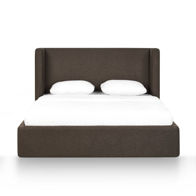 Harmony Chocolate Brown Performance Chenille Queen Bed - Image 1