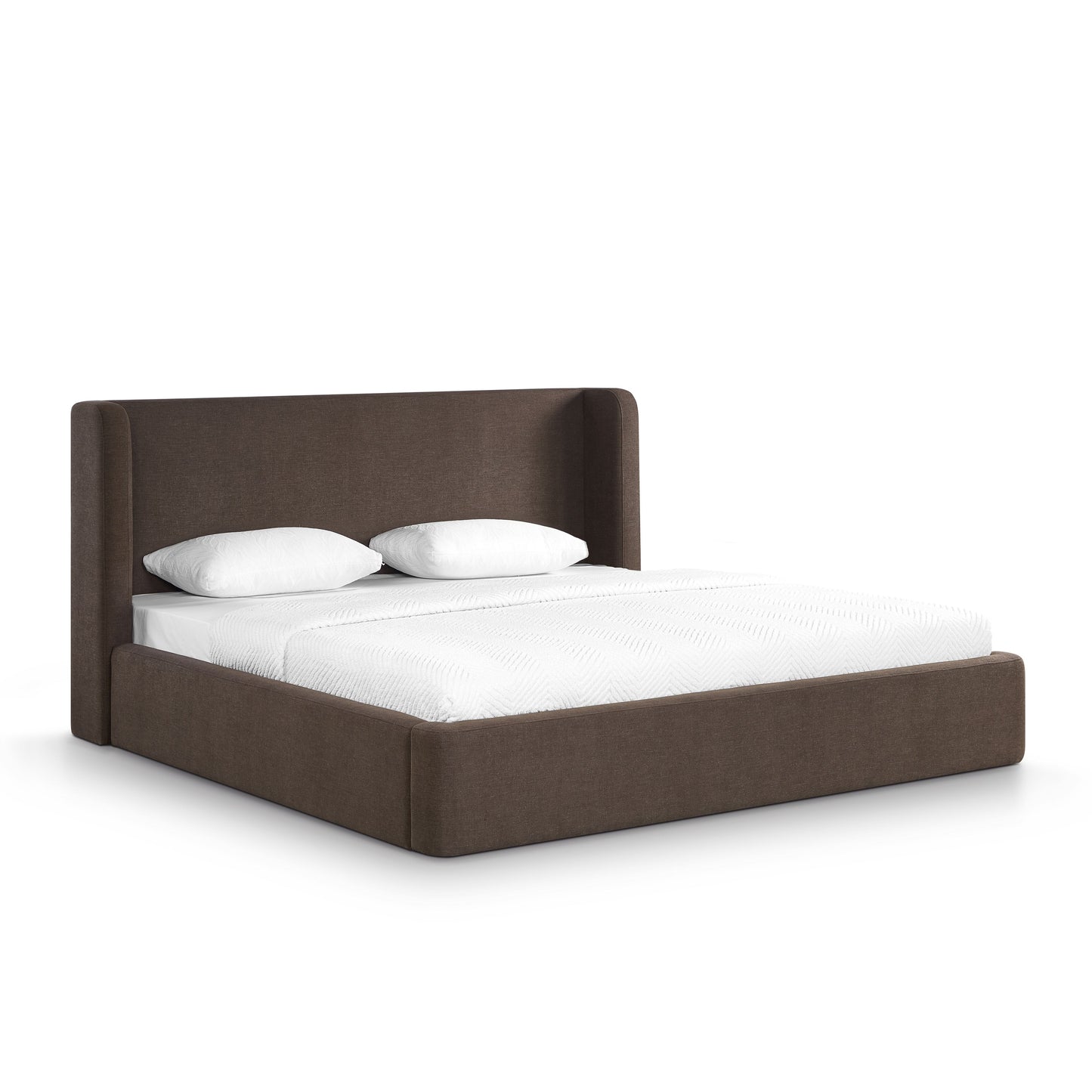 Harmony Chocolate Brown Performance Chenille King Bed - Image 3