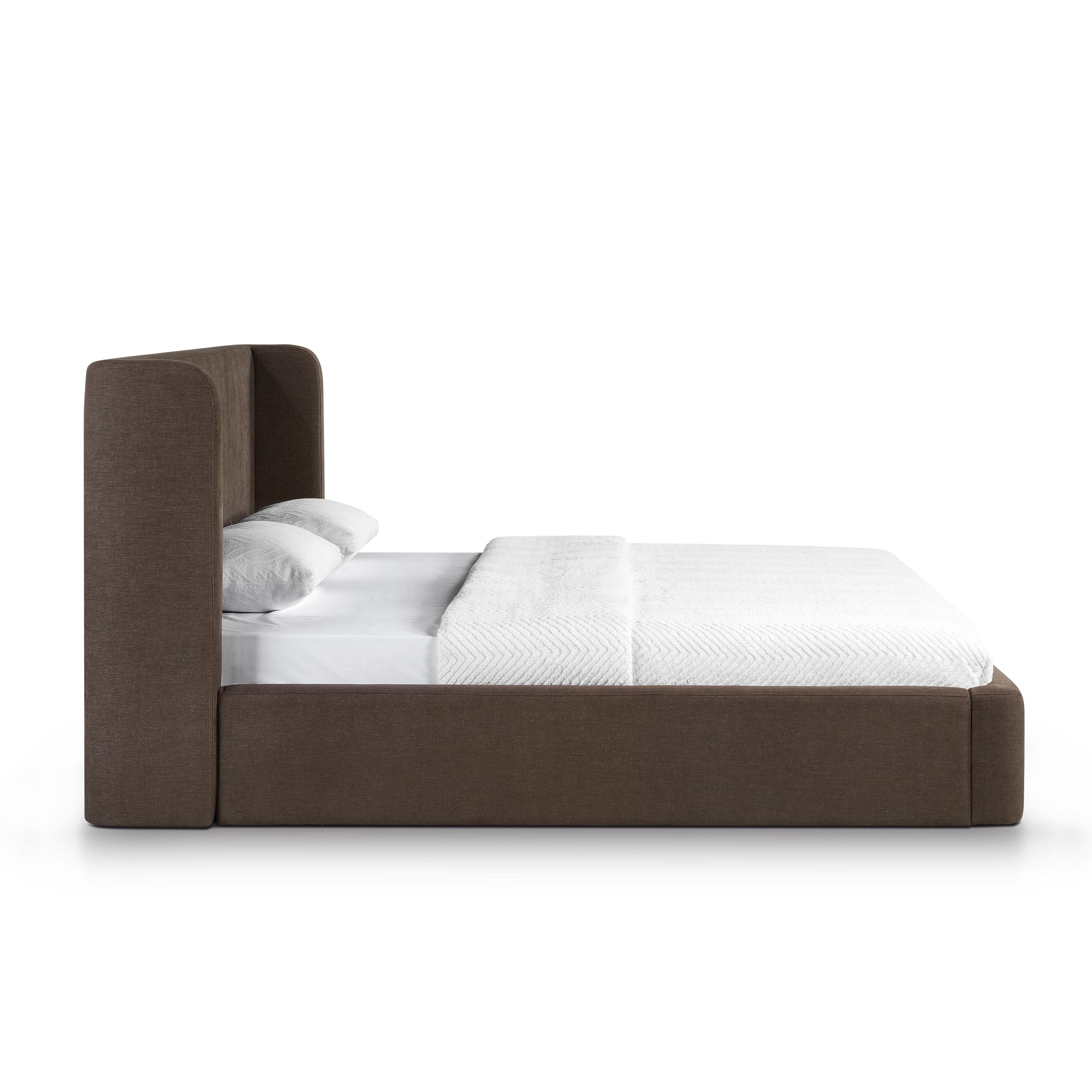 Harmony Chocolate Brown Performance Chenille King Bed - Image 4