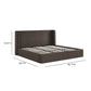 Harmony Chocolate Brown Performance Chenille King Bed - Image 12