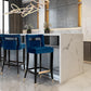 Hart Performance Velvet Stool - Navy / Bar Height - Image 2