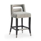 Hart Performance Velvet Stool - Grey / Counter Height - Image 3