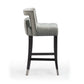 Hart Performance Velvet Stool - Grey / Counter Height - Image 5