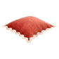 Scalloped Edge 24" Square Throw Pillow Cover - Rust / Pillow Cover Only - Image 3