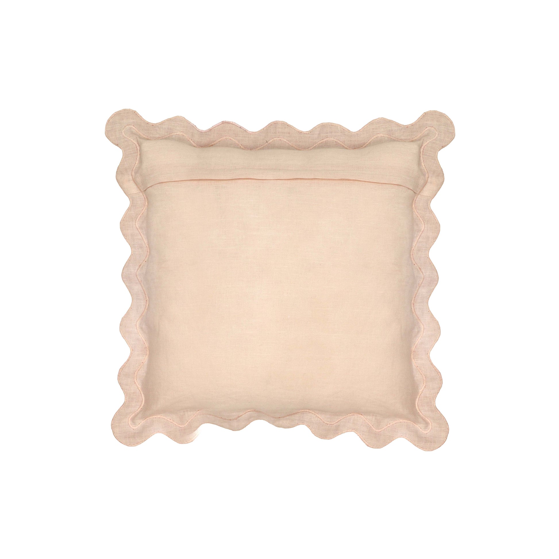 Scalloped Edge 24" Square Throw Pillow Cover - Rust / Pillow Cover Only - Image 4