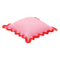 Scalloped Edge 24" Square Throw Pillow Cover - Pink / Pillow Cover Only - Image 3