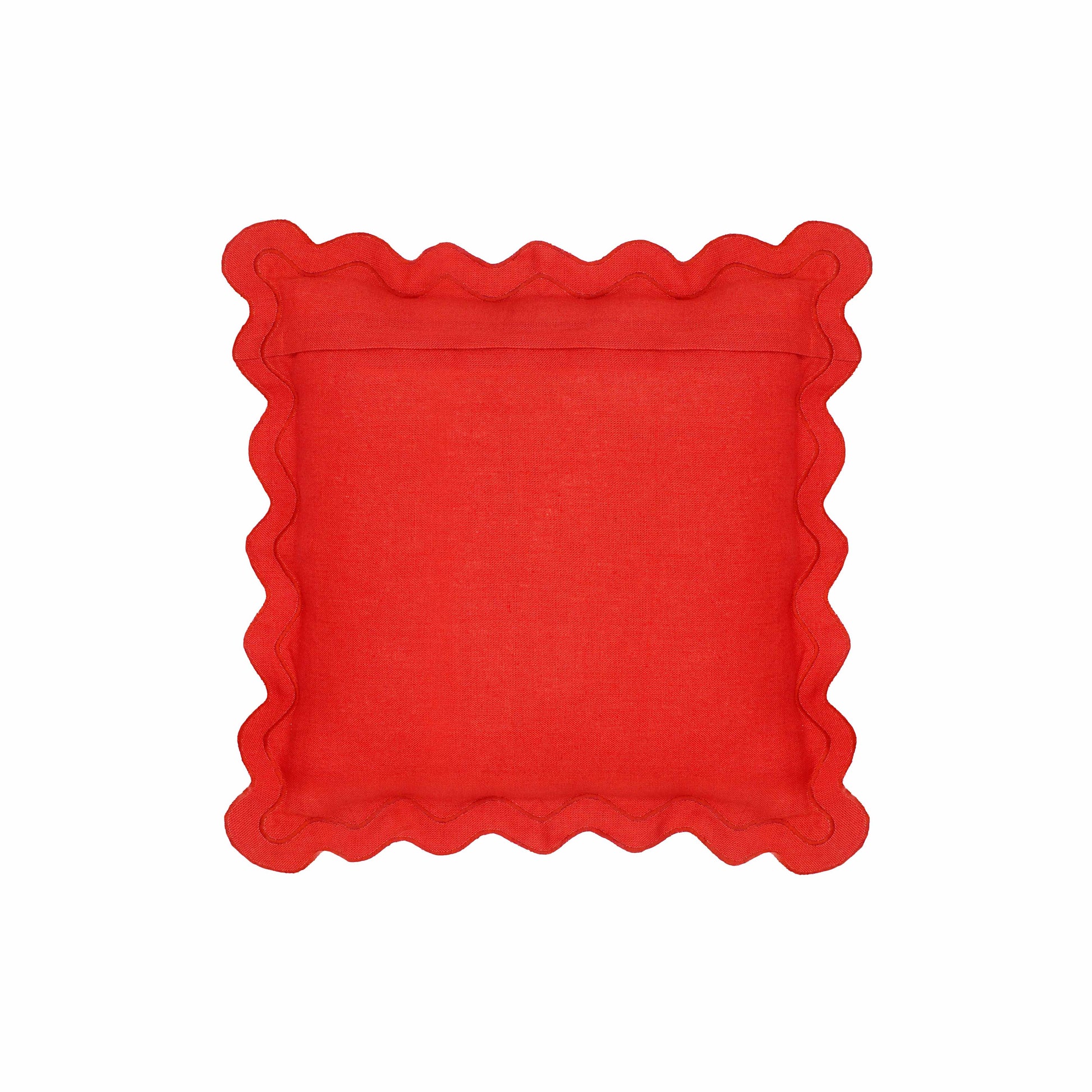 Scalloped Edge 24" Square Throw Pillow Cover - Pink / Pillow Cover Only - Image 4