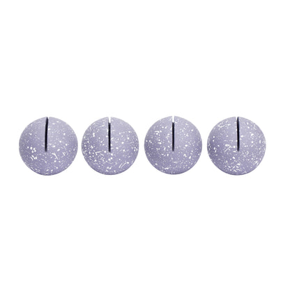 Gabby Speckled Round Card Holder - Set of 4 - Purple - Image 1