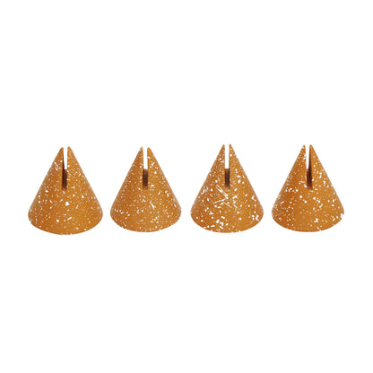 Gabby Speckled Cone Card Holder - Set of 4 - Terracotta - Image 1