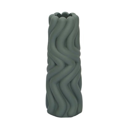 Gabby Speckled Vase - Green - Image 1