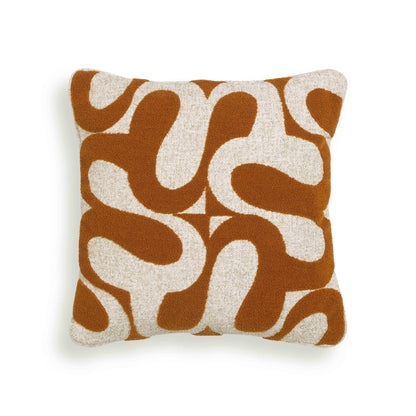 Bonney 20" Boucle Square Throw Pillow Cover - Orange / With Insert - Image 1