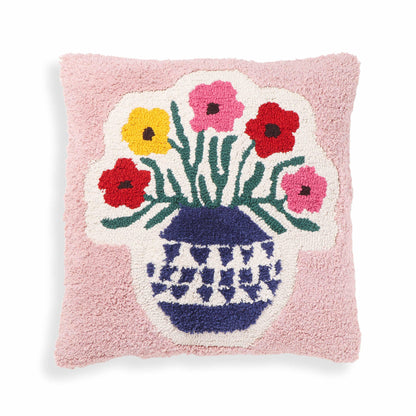 Blossom 20" Tufted Cotton Square Throw Pillow Cover - With Insert - Image 1