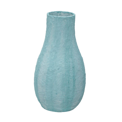 Cotton Mache Vase in Cloudy Blue - Default Title - Image 2