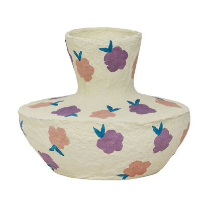 Cotton Mache Vase in Spring Blossoms - Default Title - Image 2