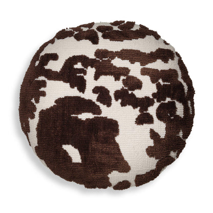 Coast 20" Tufted Round Throw Pillow - Chocolate Brown - Image 1