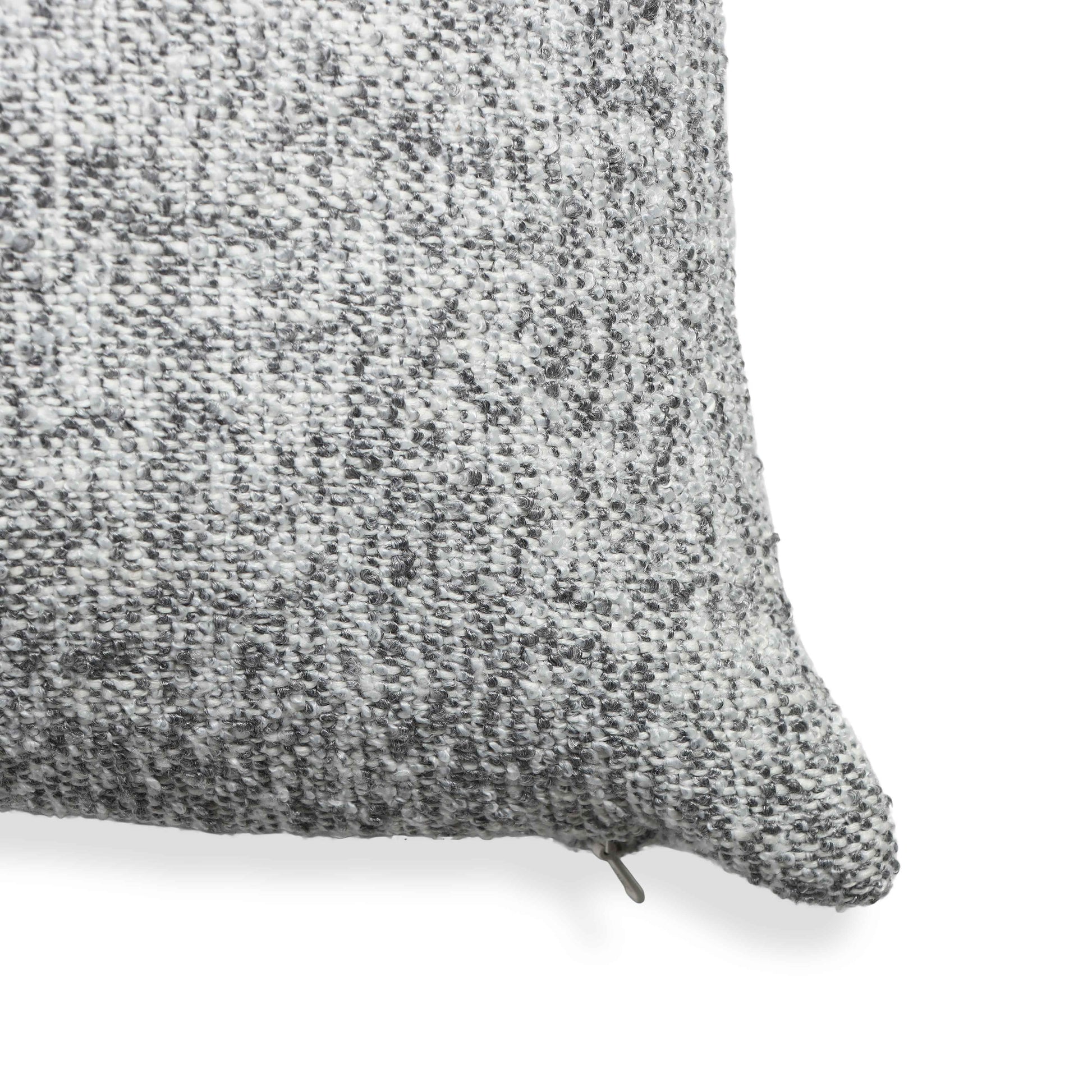 Poh 20" Boucle Square Throw Pillow - Washed Grey / With Insert - Image 3