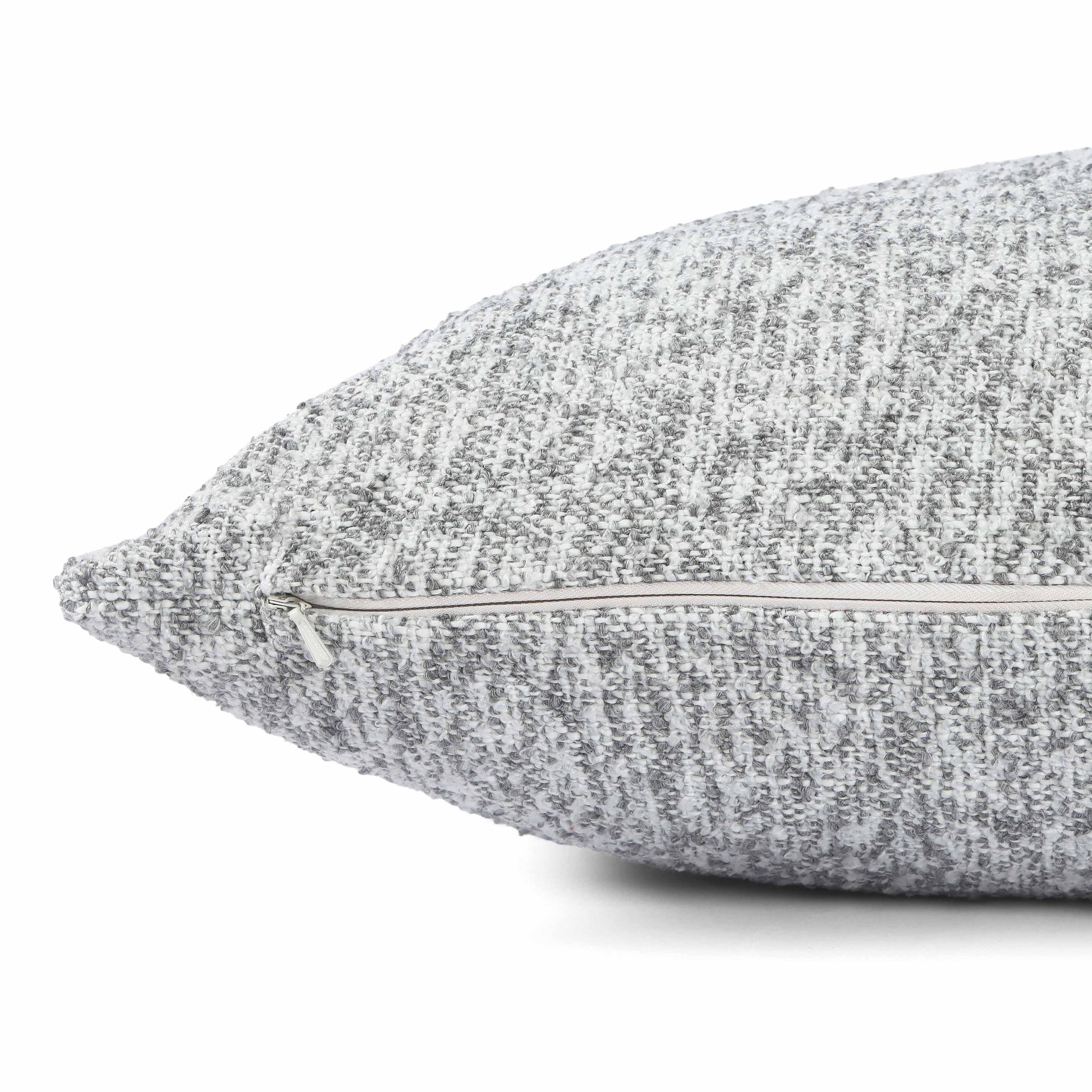 Poh 20" Boucle Square Throw Pillow - Washed Grey / With Insert - Image 4