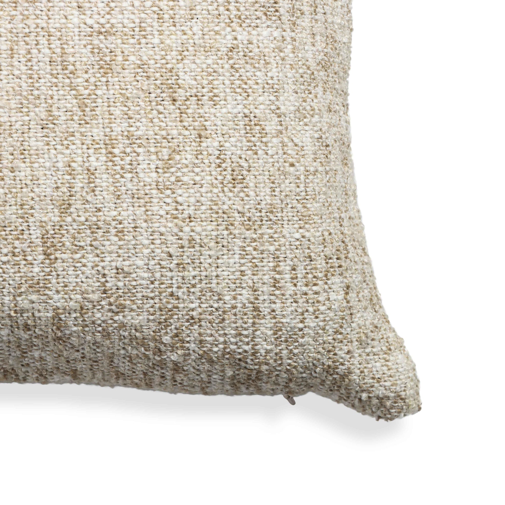 Poh 16" Boucle Square Throw Pillow - Washed Beige / Pillow Cover Only - Image 3