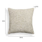 Poh 16" Boucle Square Throw Pillow - Washed Beige / With Insert - Image 5