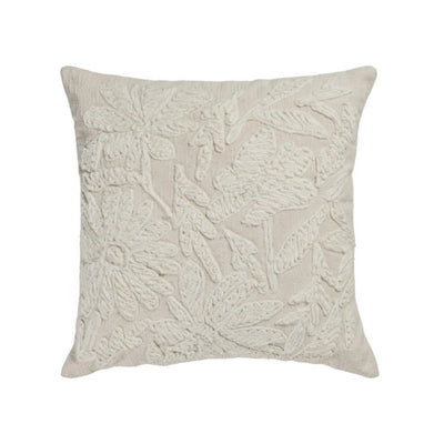Tabitha 24" Euro Size Square Embroidered Throw Pillow - Image 1