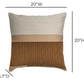 Deco 20 inch Square Throw Pillow - Desert / With Insert - Image 5