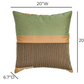 Deco 20 inch Square Throw Pillow - Forest / With Insert - Image 5